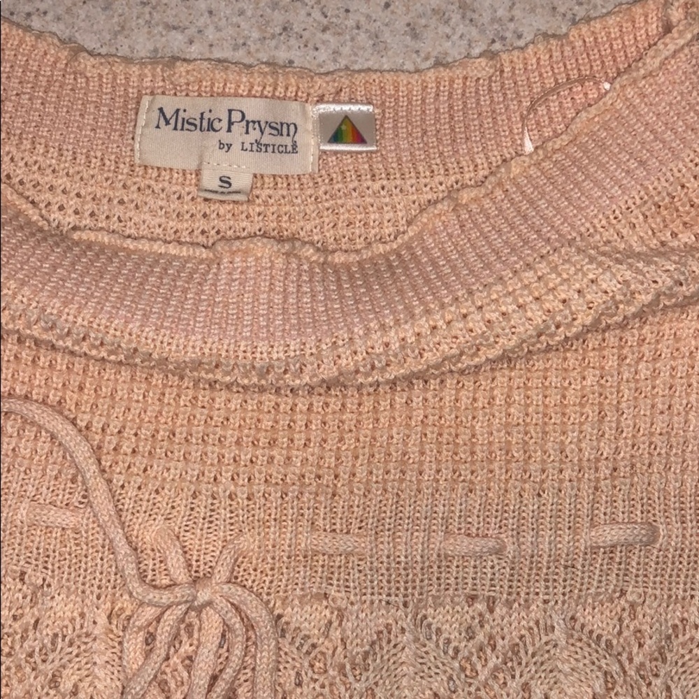 Peach Crochet strapless top - Picture 2 of 2